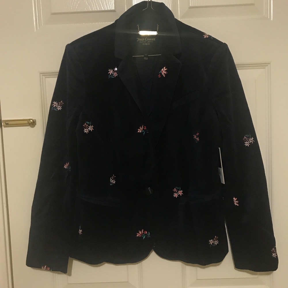 Juicy Couture Velvet embroidered Blazer